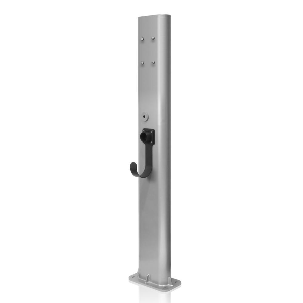 Leviton® EPED1 Single Mount Charging Station Pedestal, For Use With Evr-Green EV320 and EV480 Level 2 Electric Vehicle Charging Stations, Carbon Steel