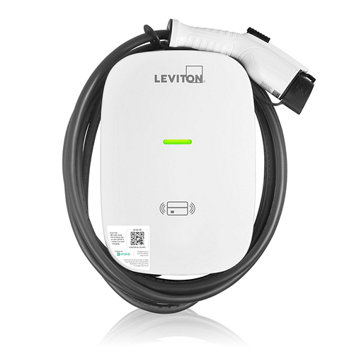 Leviton® EV80G EV Series Level 2 Electric Vehicle Charging Station, 208/240 V AC, 80 A, 1 Phase, 7 AWG Wire, NEMA 3R Enclosure