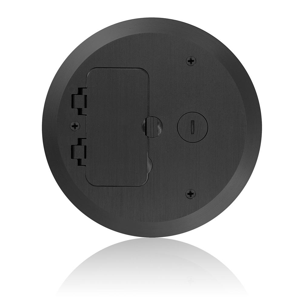 Leviton® FBC1F-E FBC Cover Plate, 6.50 in Dia, 2 Gangs, Brass