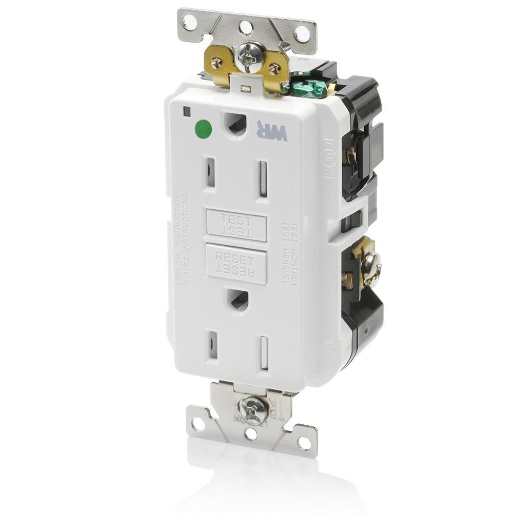 Leviton® GFWT1-HGW GFCI Receptacles