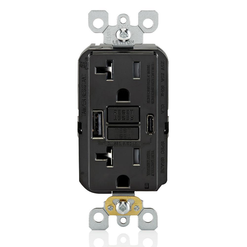 Leviton® GUAC2-E Receptacles & USB Ports