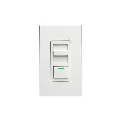 Leviton® Decora® IllumaTech® IPE04-1LZ 3-Way Electro-Mechanical Electronic Low Voltage Dimmer Switch, 120 V AC, 1 Pole, Standard On/Off Operation, Ivory/Light Almond/White