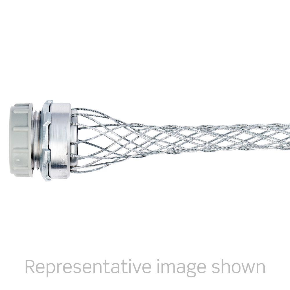 Leviton® L7511-100 77 Series Dust Tight Strain Relief Cord Grip, 2.0 to 2.45 in Cable Openings, Galvanized Wire