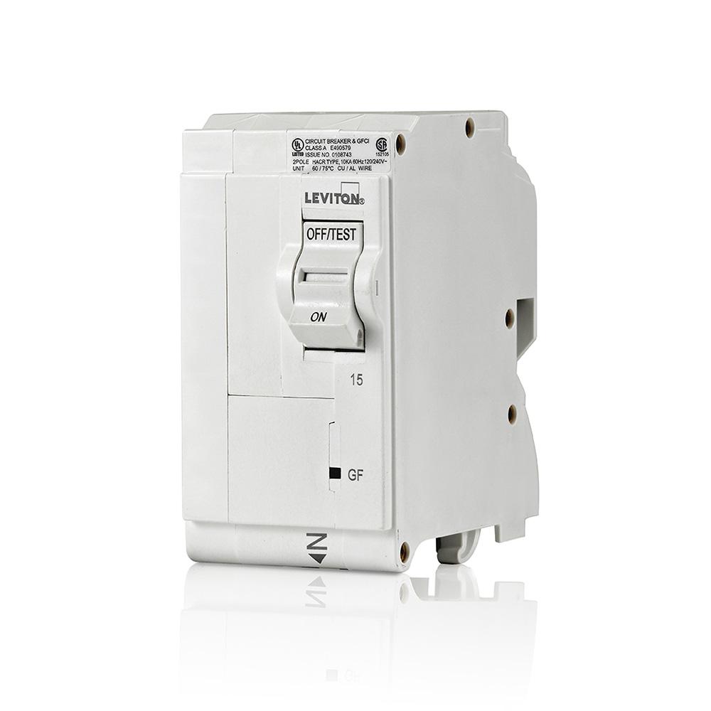 Leviton® LB215-G Ground-Fault Circuit Breakers