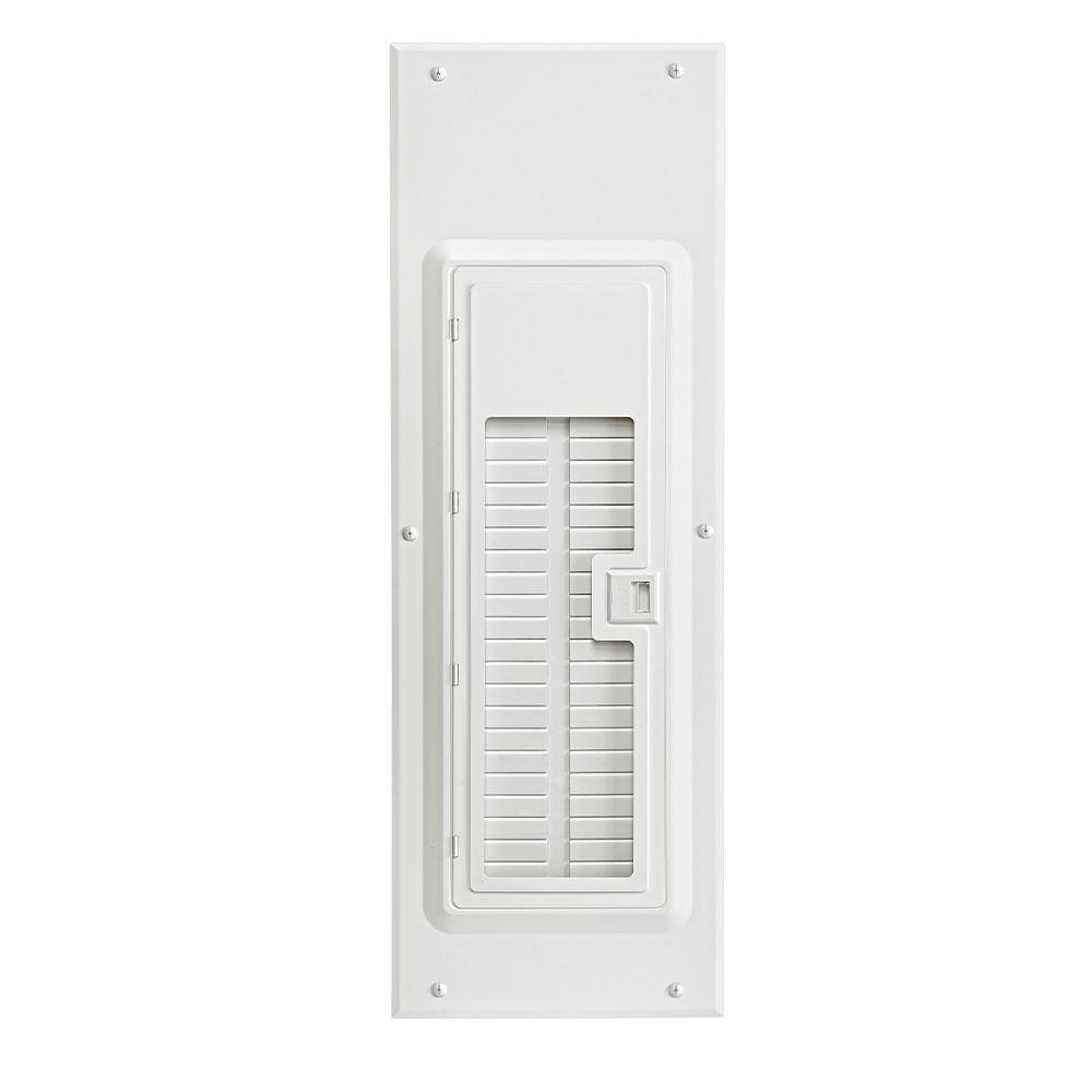 Leviton® LDC42-W 42-Space Cover and Door With Mounting Hardware and Window, 16-1/4 in W x 45.3 in H, Surface Mount, Steel