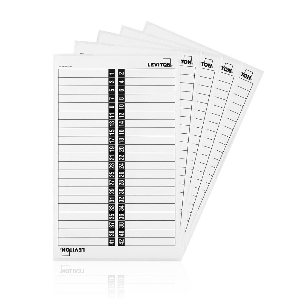Leviton® LSTK4 Identification Sticker, White, For Use With Standard Doors