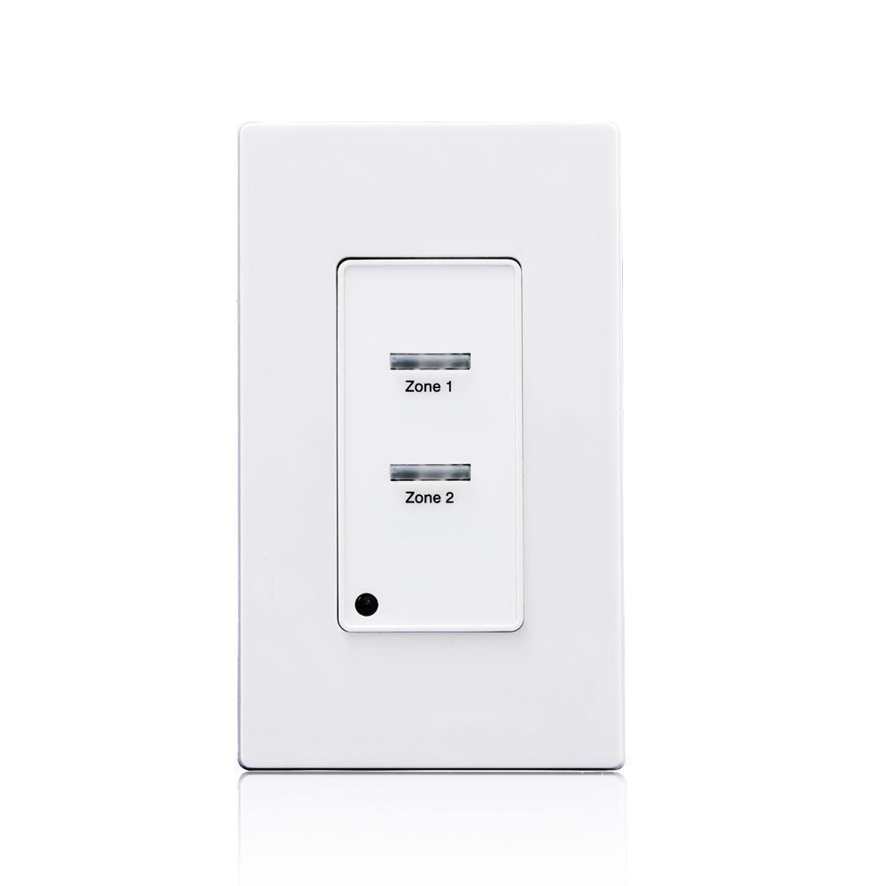 Leviton® Decora® LVS-2W 1-Gang Low Voltage Pushbutton Station, 24 V DC, On/Off Operation, White