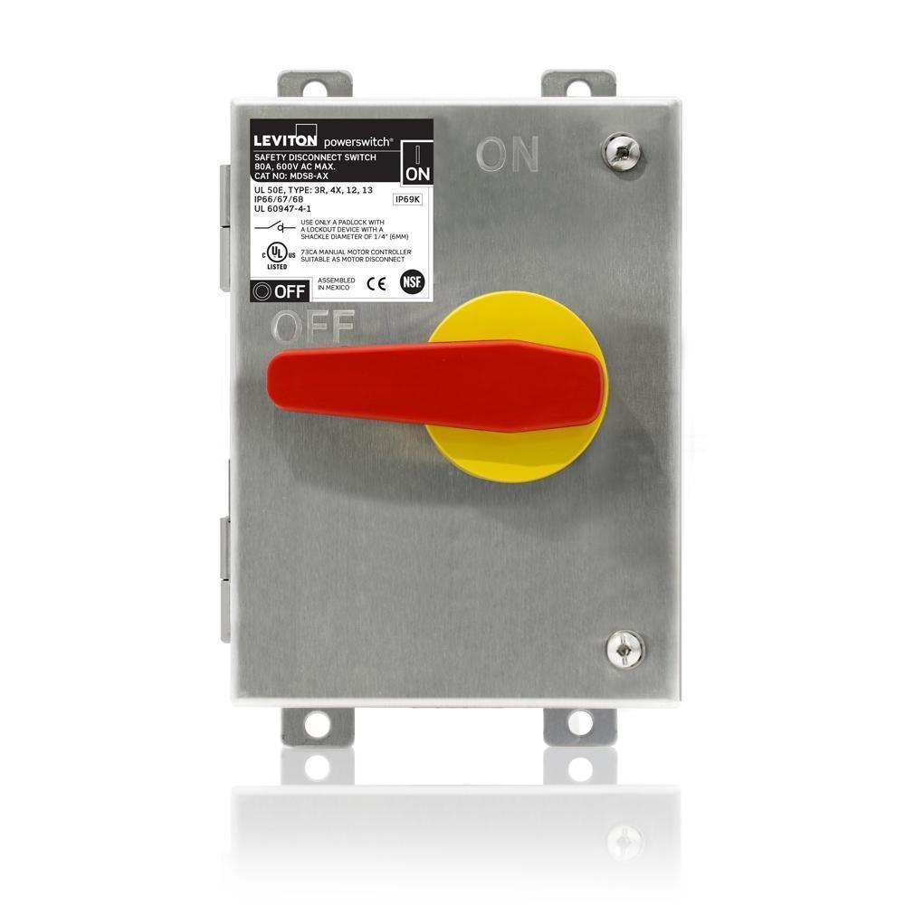 Leviton® MDS8-AX Enclosed Rotary Disconnects
