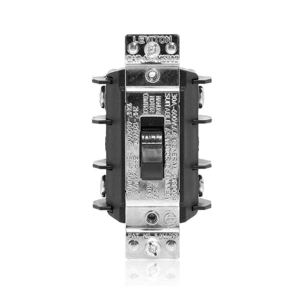 Leviton® MS302-DSS AC Motor Starting Switches