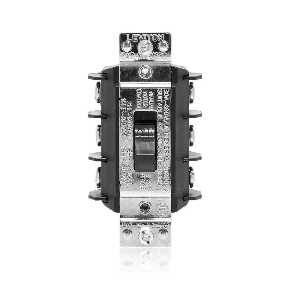 Leviton® MS303-DSS AC Motor Starting Switches