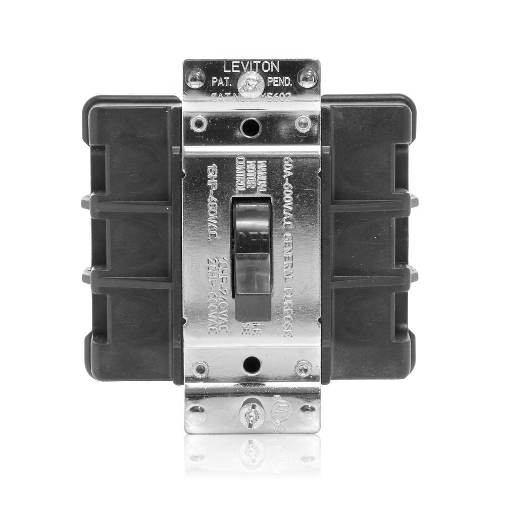 Leviton® MS602-BW AC Motor Starting Switches