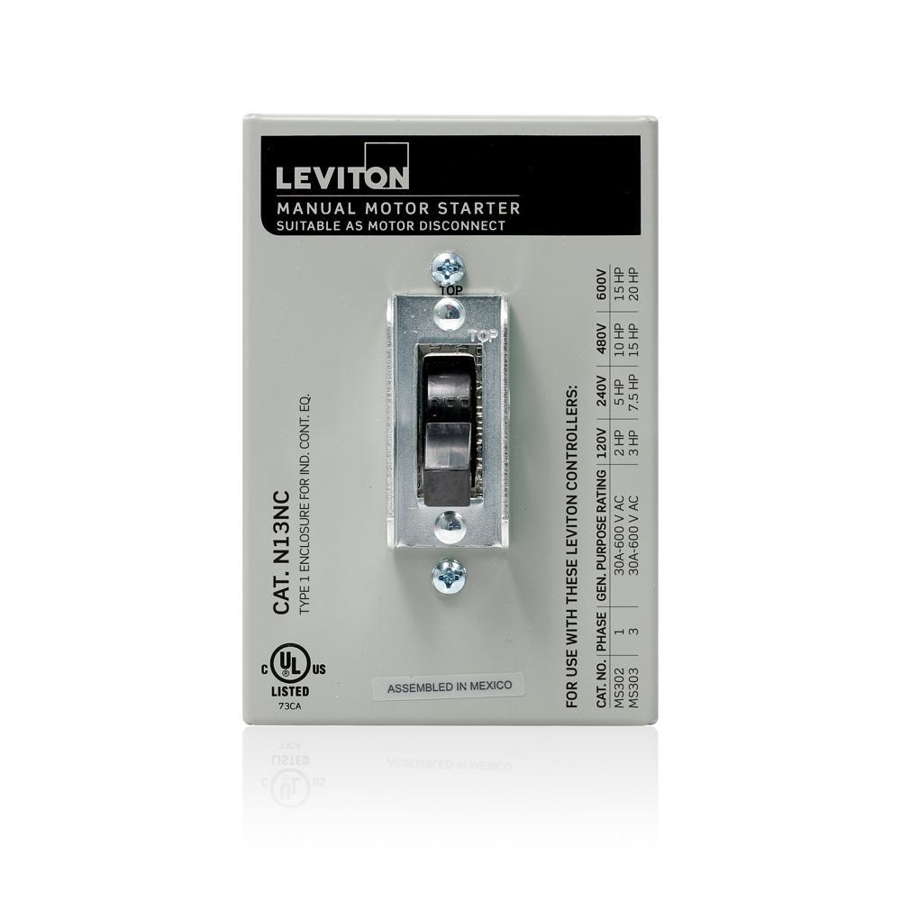 Leviton® N13NC-DS AC Motor Starting Switches