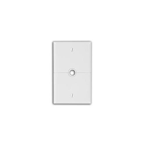 Leviton® N751-W Combination Sectional Telephone/Cable Wall Plate, 1 Gangs, Thermoplastic Nylon, White