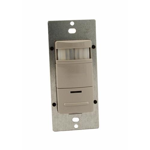 Leviton® ODS10-IDG 1-Pole Occupancy Sensor, 120/230/277 V AC, Passive Infrared Sensor, 2100 sq-ft Coverage, 180 deg Viewing, Wall Mounting
