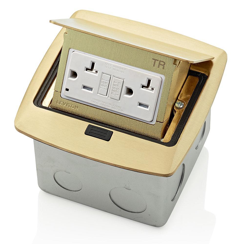 Leviton® PFGF2-BR Floor Box Outlet Assemblies