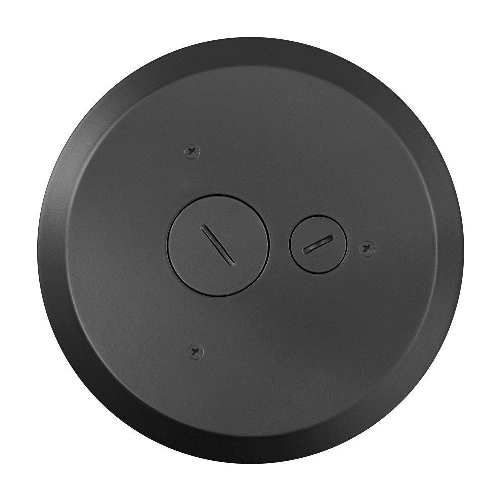 Leviton® PT5FF-E Furniture Feed Poke-Through Cover, 8.38 in Dia, Aluminum