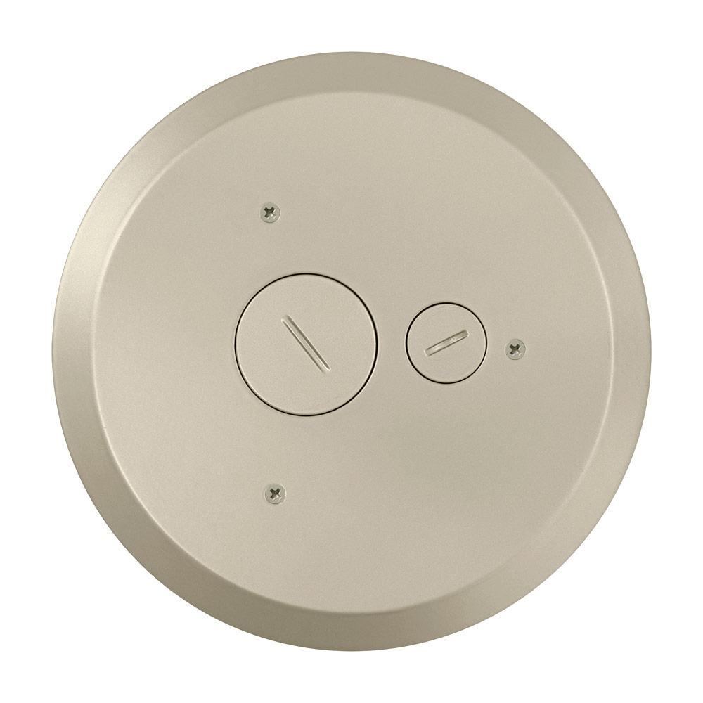 Leviton® PT5FF-N Furniture Feed Poke-Through Cover, 8.38 in Dia, Aluminum