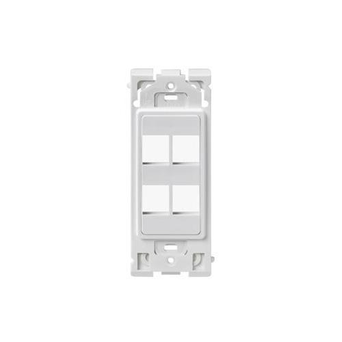 Leviton® RE640-WW6 Audio/Video Wallplate Adapters/Inserts
