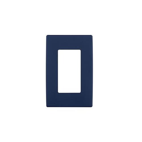 Leviton® Renu® REWP1-RN Screwless Wall Plate, 1 Gangs, Polymer, Rich Navy