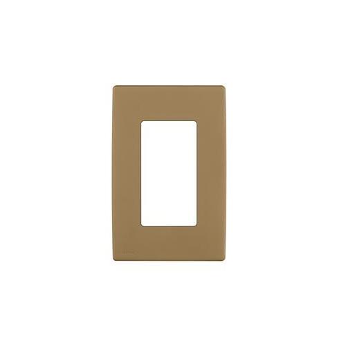 Leviton® Renu® REWP1-WC Screwless Wall Plate, 1 Gangs, Polymer, Warm Caramel
