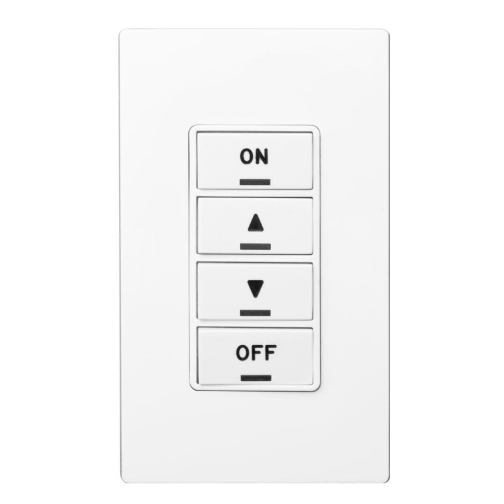 Leviton® RLVSW-4LW Low Voltage Dimmer, 24 V DC, 24 mA, Manual ON/Partial ON Operation, White
