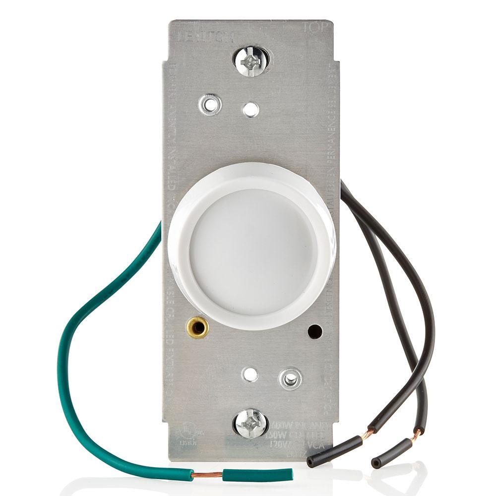 Leviton® Trimatron™ RNL06-10Z 3-Way Electro-Mechanical Universal Dimmer, 120 V AC, 1 Poles, Ivory/Light Almond/White