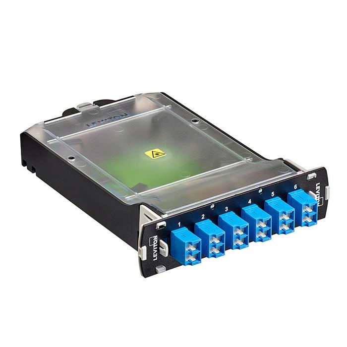 Leviton® SPLCS-2LL Fiber Optic Patch Panels - Loaded