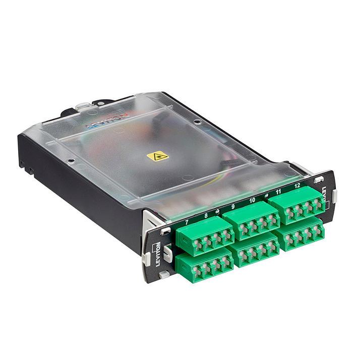 Leviton® SPLCS-4VL Fiber Optic Patch Panels - Loaded
