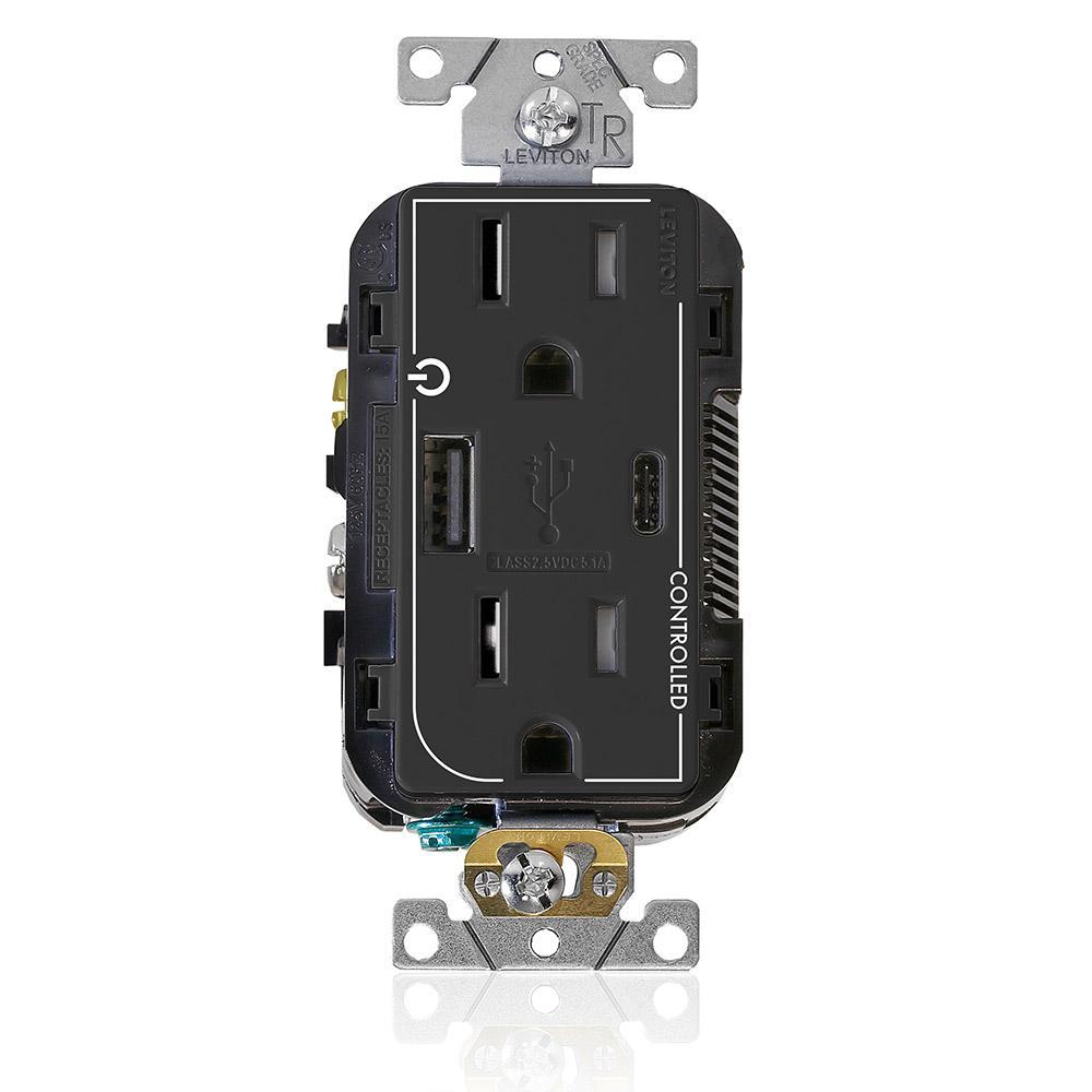 Leviton® T5633-2E Receptacles & USB Ports