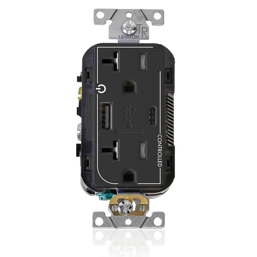 Leviton® T5833-2E Receptacles & USB Ports