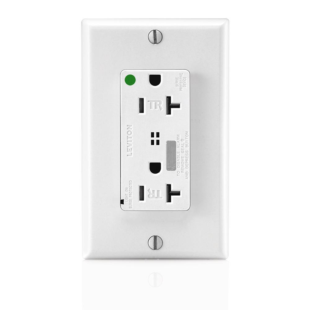 Leviton® T8380-W Straight Blade Surge Suppressions