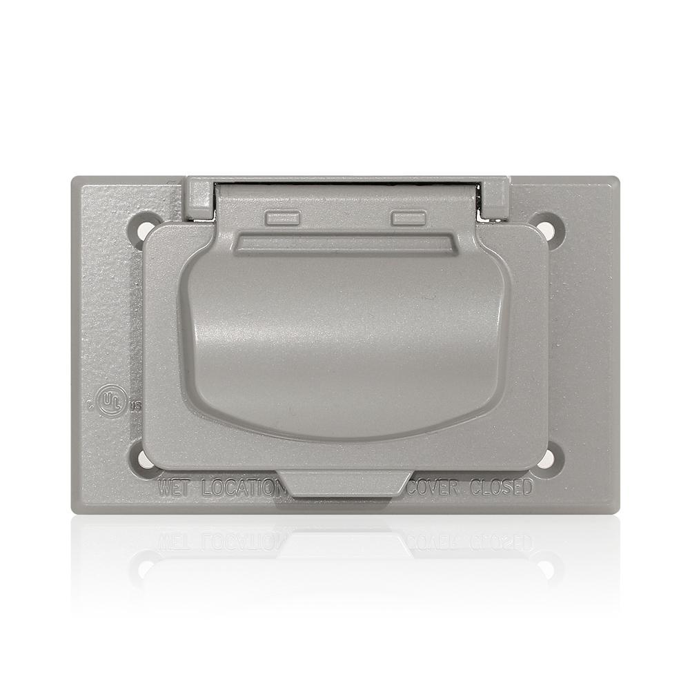 Leviton® WM1HF-GY Weatherproof Device/Outlet Box Covers