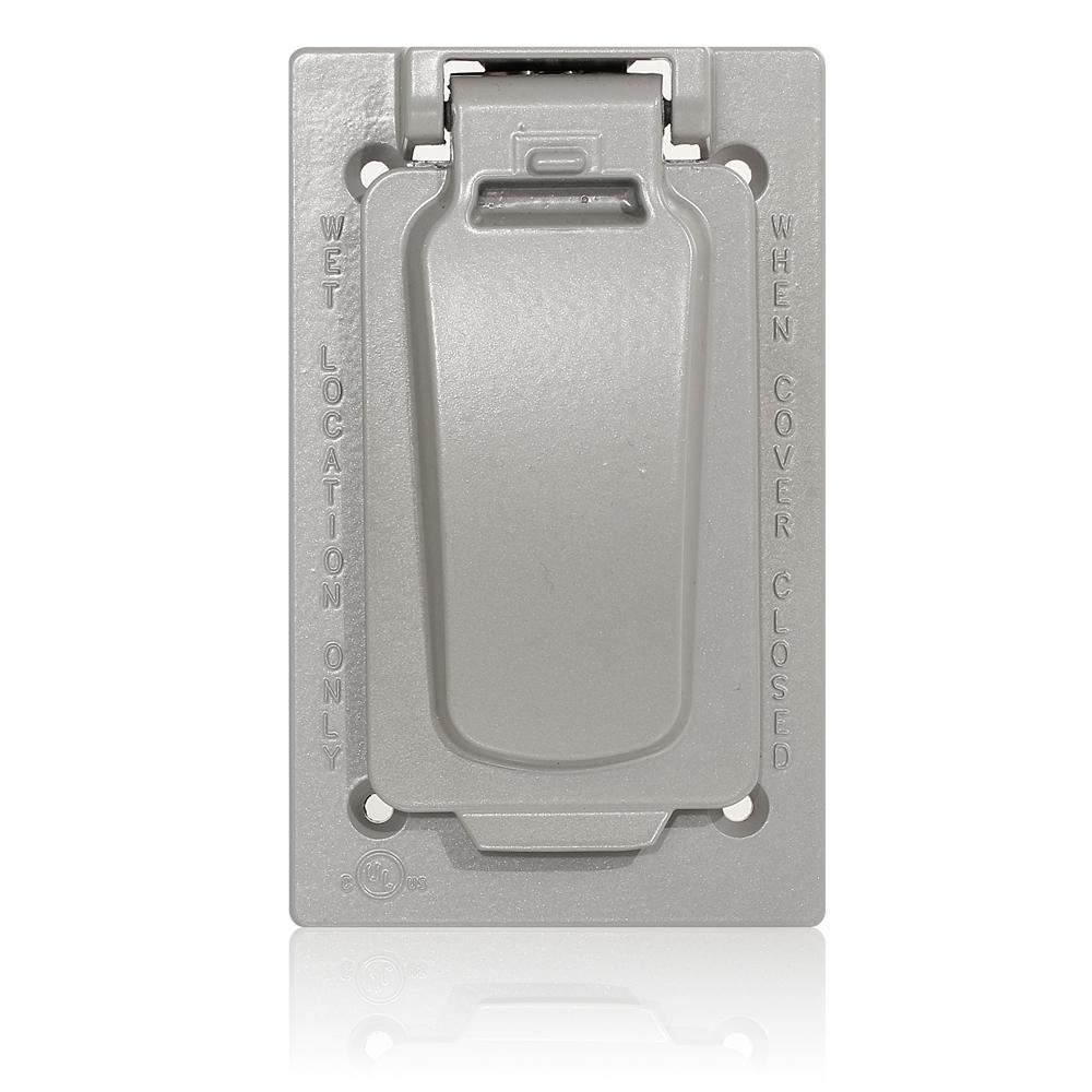 Leviton® WM1VF-GY Weatherproof Device/Outlet Box Covers