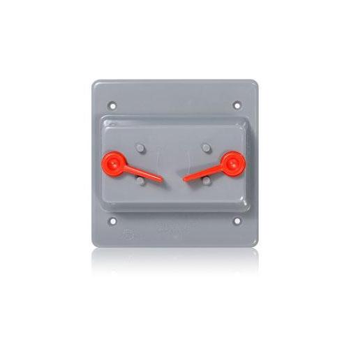 Leviton® WP2S-GY Weatherproof Device/Outlet Box Covers