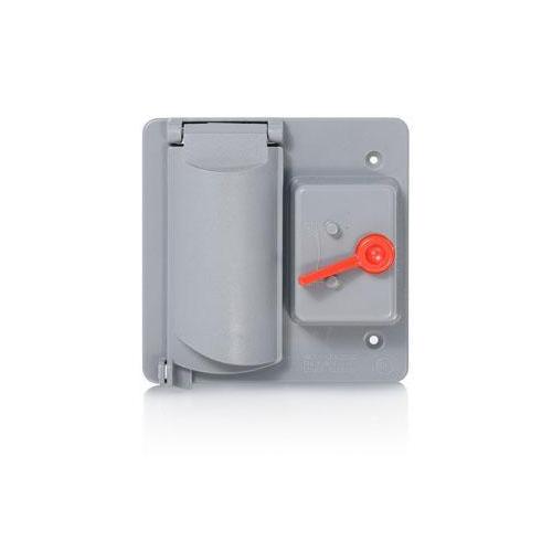 Leviton® WP2SD-GY Weatherproof Device/Outlet Box Covers