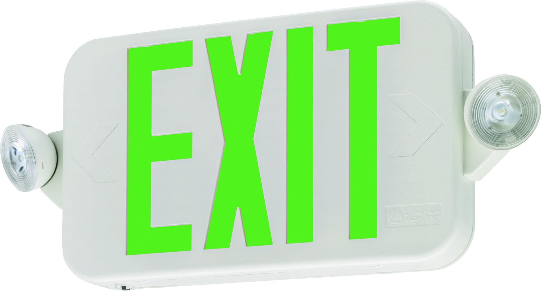 Lithonia Lighting® ECRG HO RD M6 Combo Lighting Unit & Exits