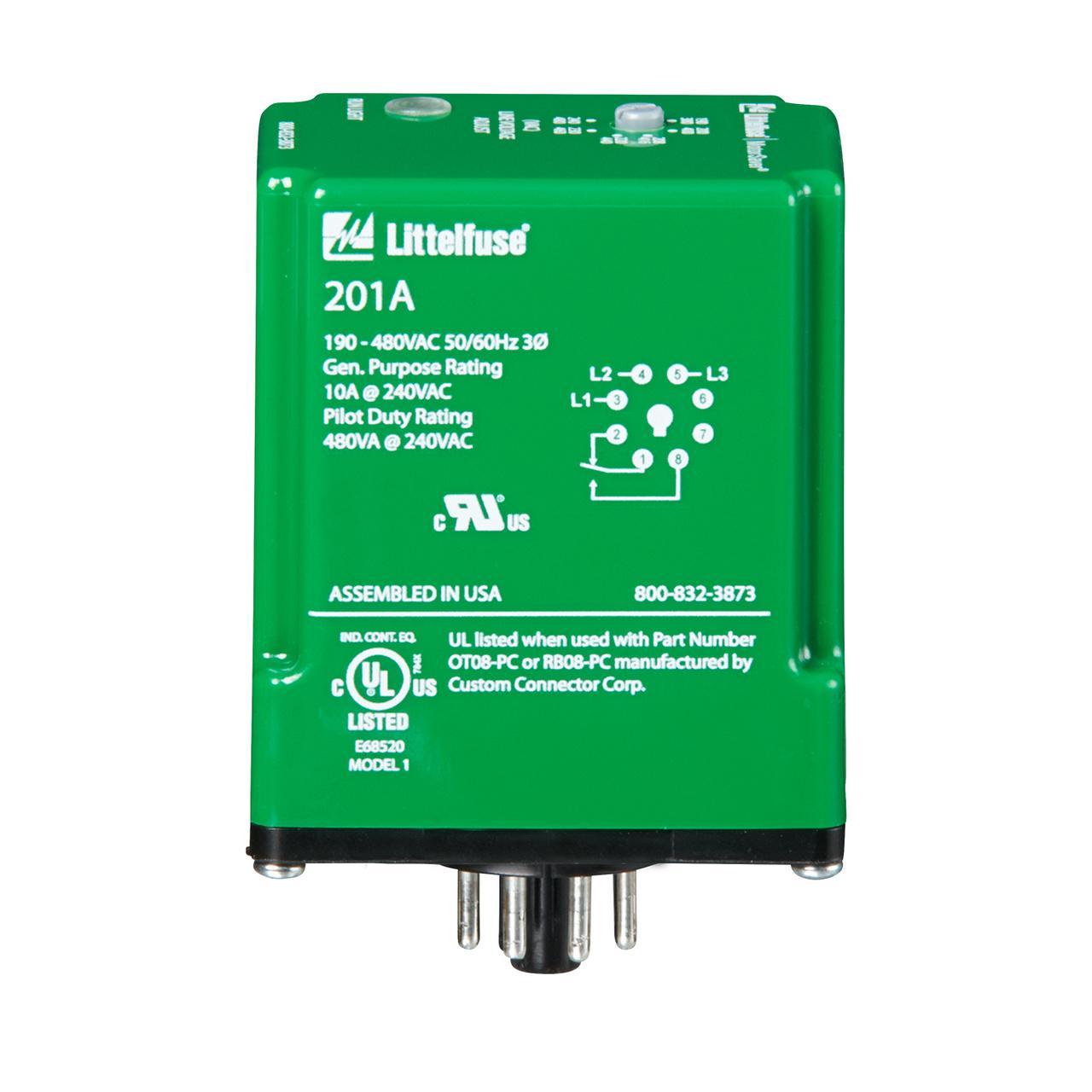 Littelfuse® 201A-9 Voltage Sensing Relays & Monitors
