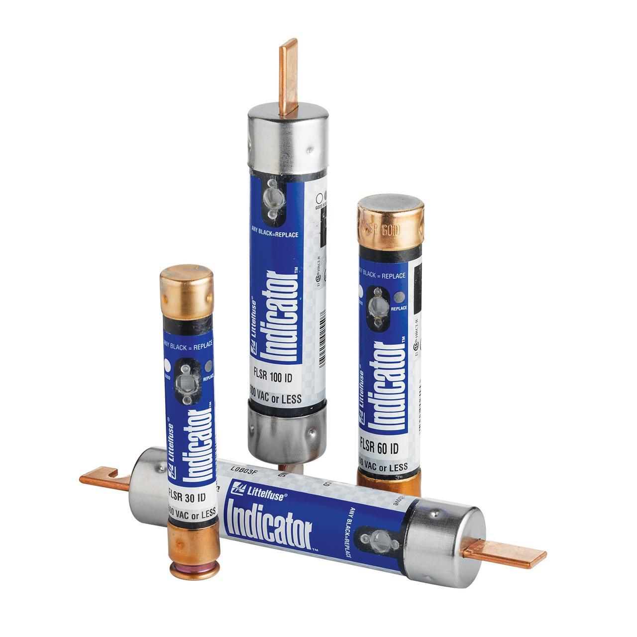Littelfuse® POWR-GARD® FLSR400ID Current Limiting Time Delay Fuse, 400 A, 600 V AC/300 V DC, 200/20 kA Interrupt, RK5 Class, Cylindrical Body