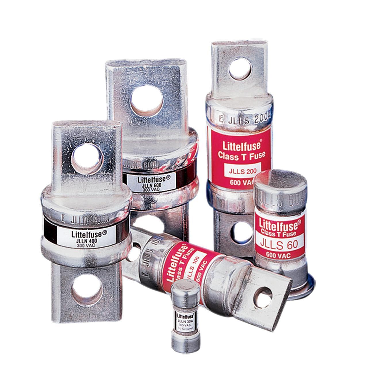Littelfuse® POWR-GARD® JLLS080 Current Limiting Fast Acting Fuse, 80 A, 600 V AC/300 V DC, 20/200 kA Interrupt, T Class, Cartridge Body