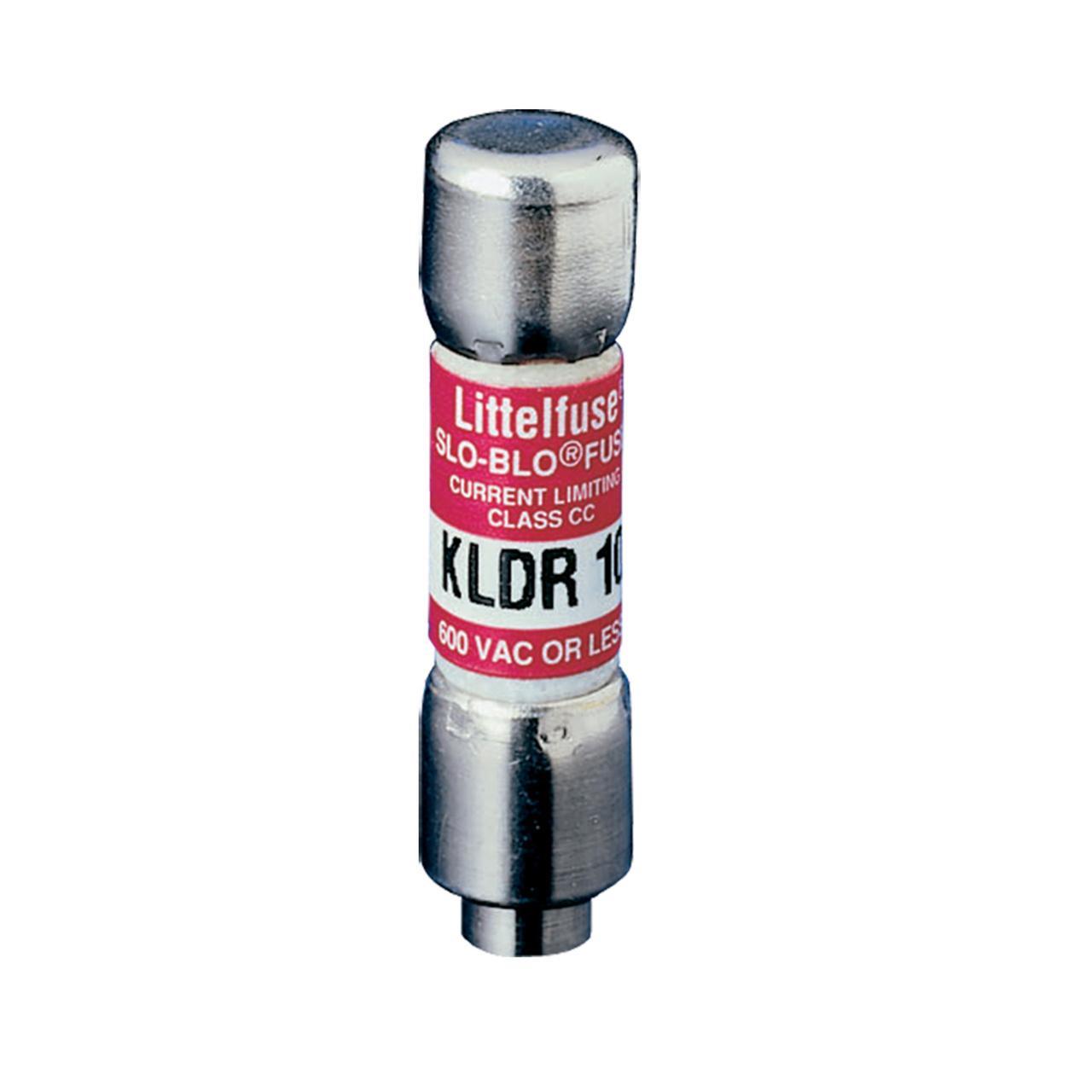 Littelfuse® POWR-GARD® KLDR003.TXP Current Limiting Time Delay Fuse, 3 A, 600 V AC/300 V DC, 20/200 kA Interrupt, CC Class, Cartridge Body