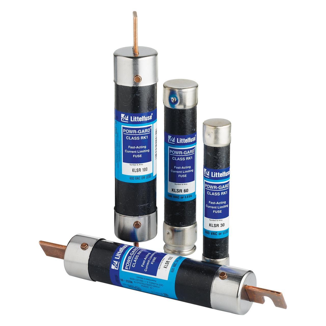 Littelfuse® POWR-GARD® KLSR600 Current Limiting High Speed North American Style Fast Acting Fuse, 600 A, 600 V AC/300 V DC, 200/20 kA Interrupt, RK1 Class, Cartridge Body