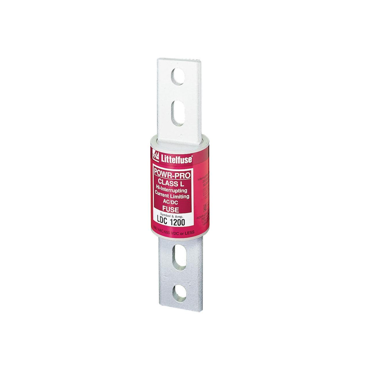Littelfuse® POWR-GARD® LDC800 Current Limiting Fast Acting Fuse, 800 A, 600 V AC/DC, 50/200 kA Interrupt, L Class, Cartridge Body