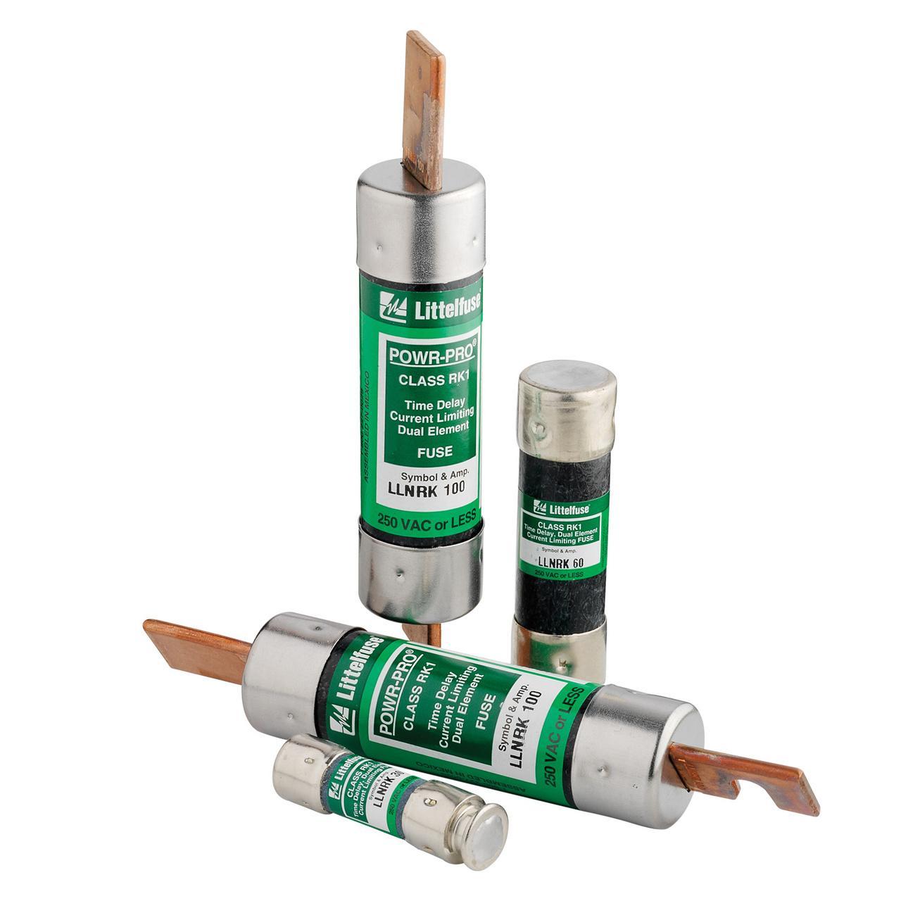 Littelfuse® POWR-GARD® LLNRK200 Current Limiting Time Delay Fuse, 200 A, 250 V AC/125 V DC, 200/20 kA Interrupt, RK1 Class, Cartridge Body