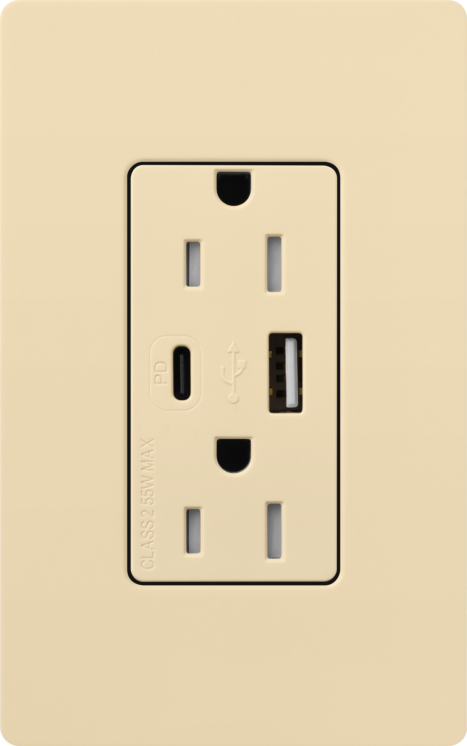 Lutron® CAR-15-ACTR-IV Receptacles & USB Ports