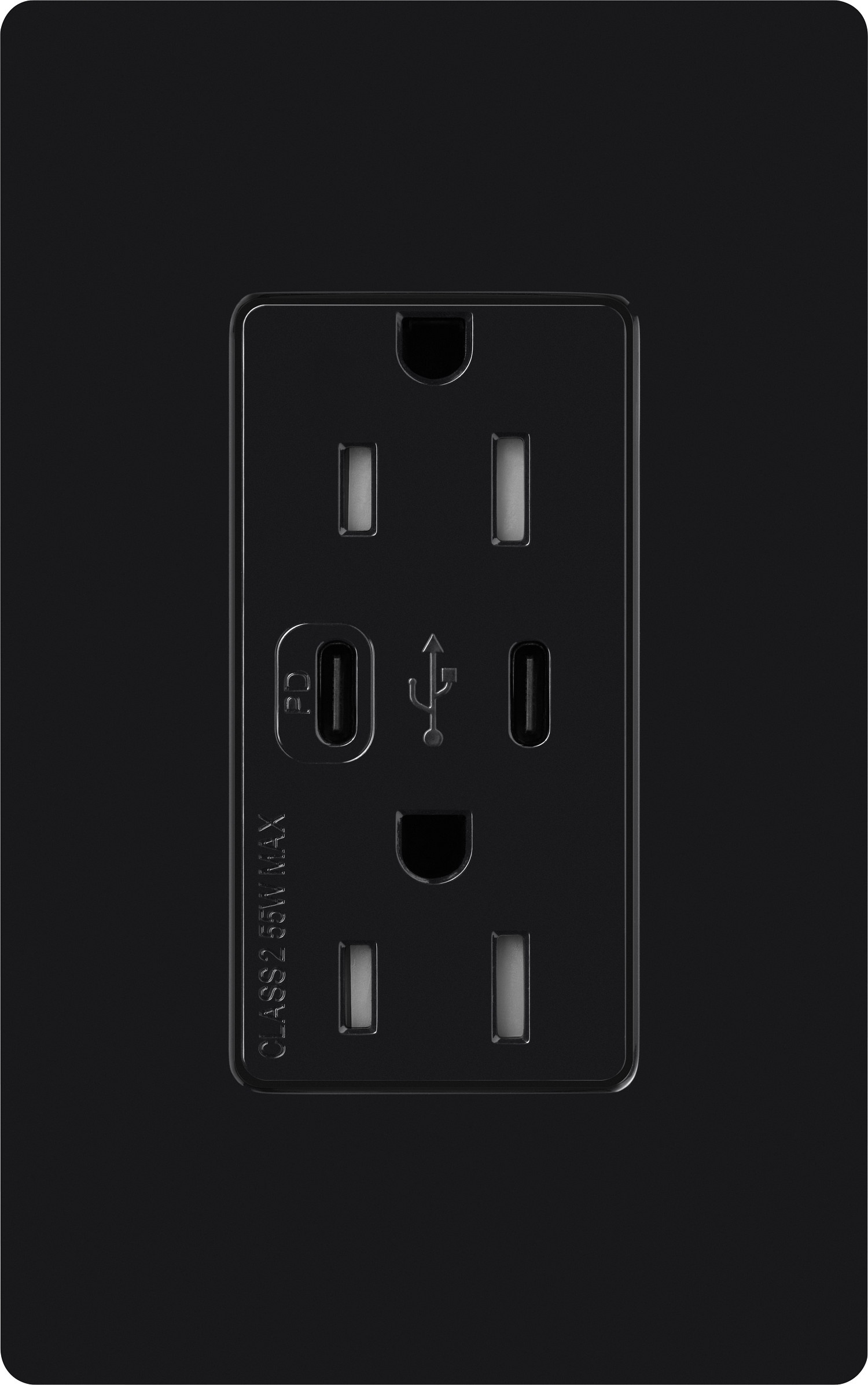 Lutron® CAR-15-CCTR-BL Receptacles & USB Ports