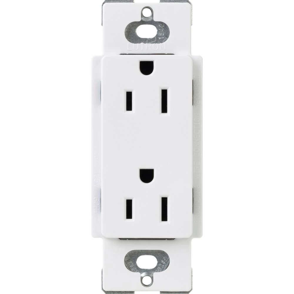 Lutron® CAR-15-WH Straight Blade Receptacles
