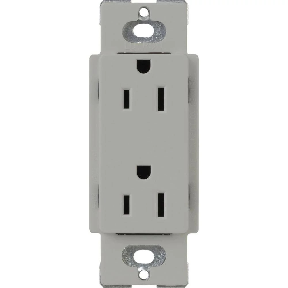 Lutron® CARS-15-TR-GR Straight Blade Receptacles