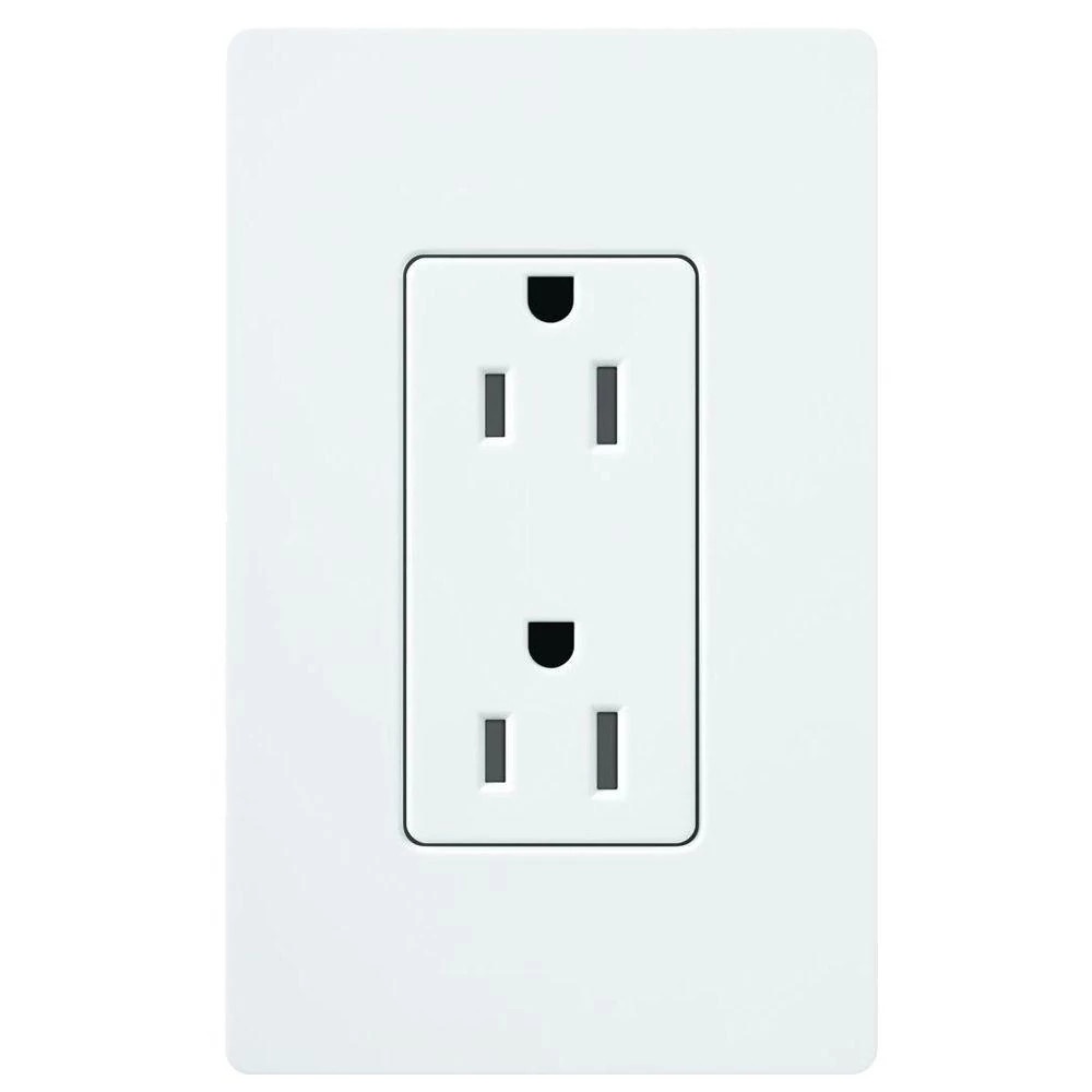 Lutron® CARS-15-TR-WH Straight Blade Receptacles