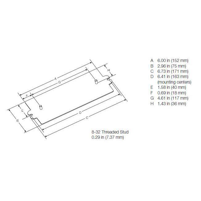Lutron® CFL-BEA-BK Ballast Mounting Accessories