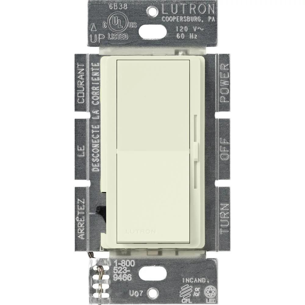 Lutron® DVSCCL-253P-BI Combination Switches Decorative